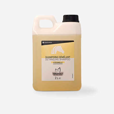Šampon za razčesavanje dlake za konje in ponije z vonjem limonske trave (2 l)