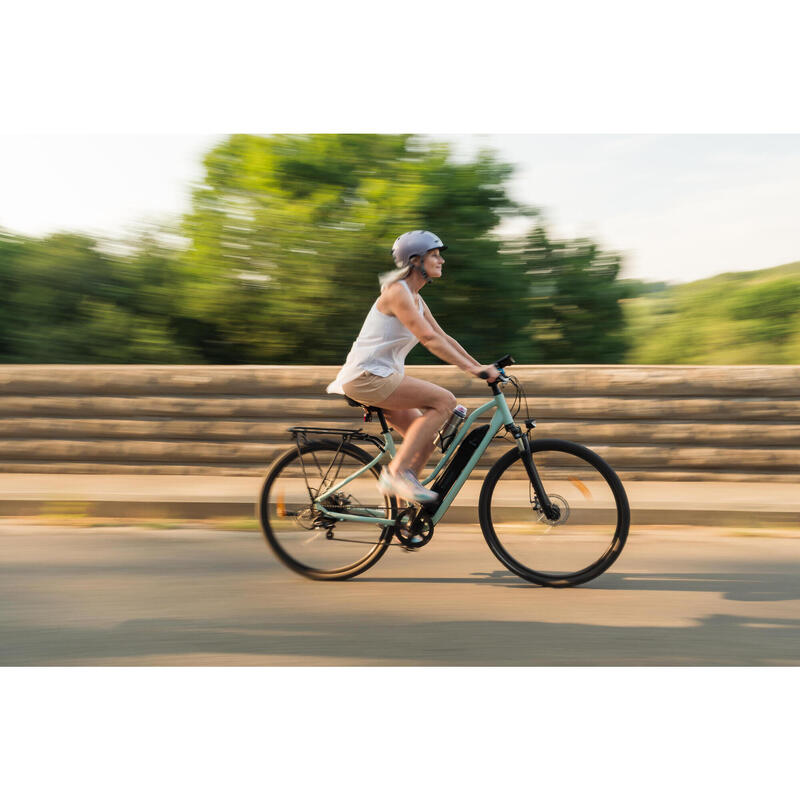 Bicicletă polivalentă electrică Riverside 100E cadru jos albastru