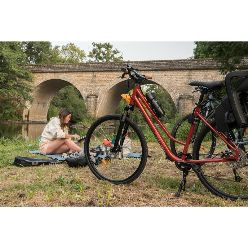 VELO TOUT CHEMIN RIVERSIDE 500 ENJAMBEMENT BAS rouge brique