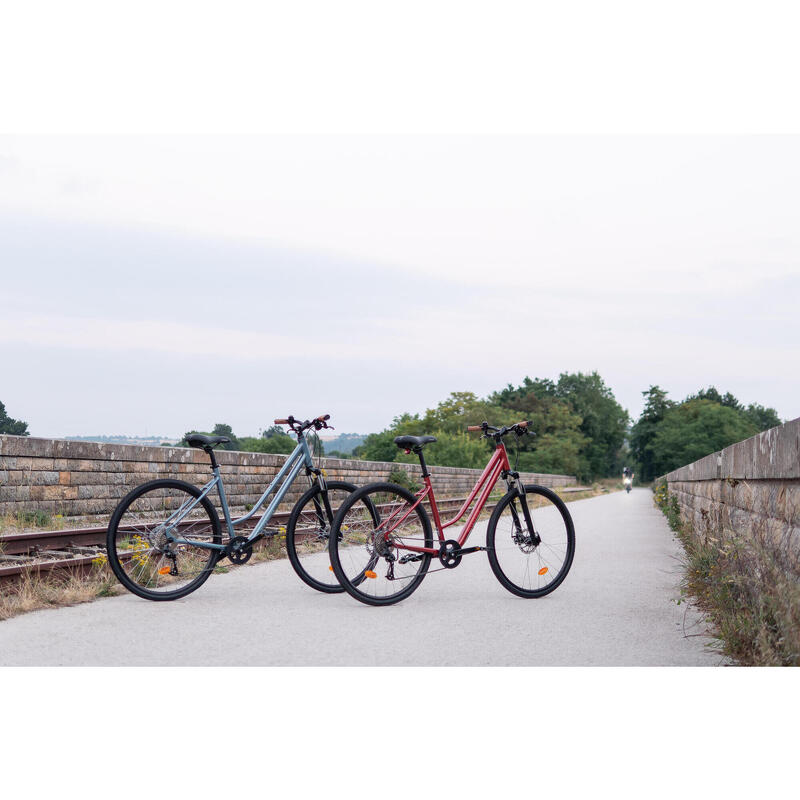 VELO TOUT CHEMIN RIVERSIDE 500 ENJAMBEMENT BAS bleu tempête