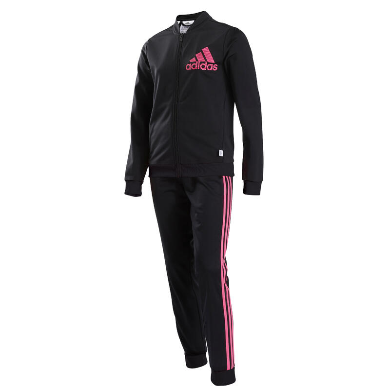 Dívčí sportovní souprava Adidas černo-růžová