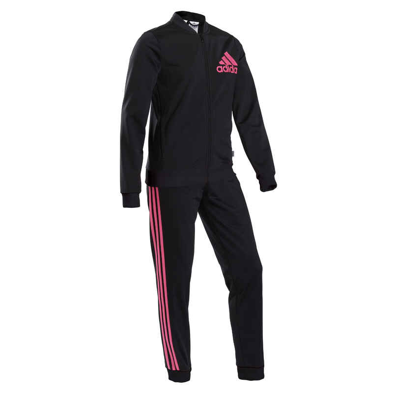 Adidas Trainingsanzug Kinder - schwarz/rosa