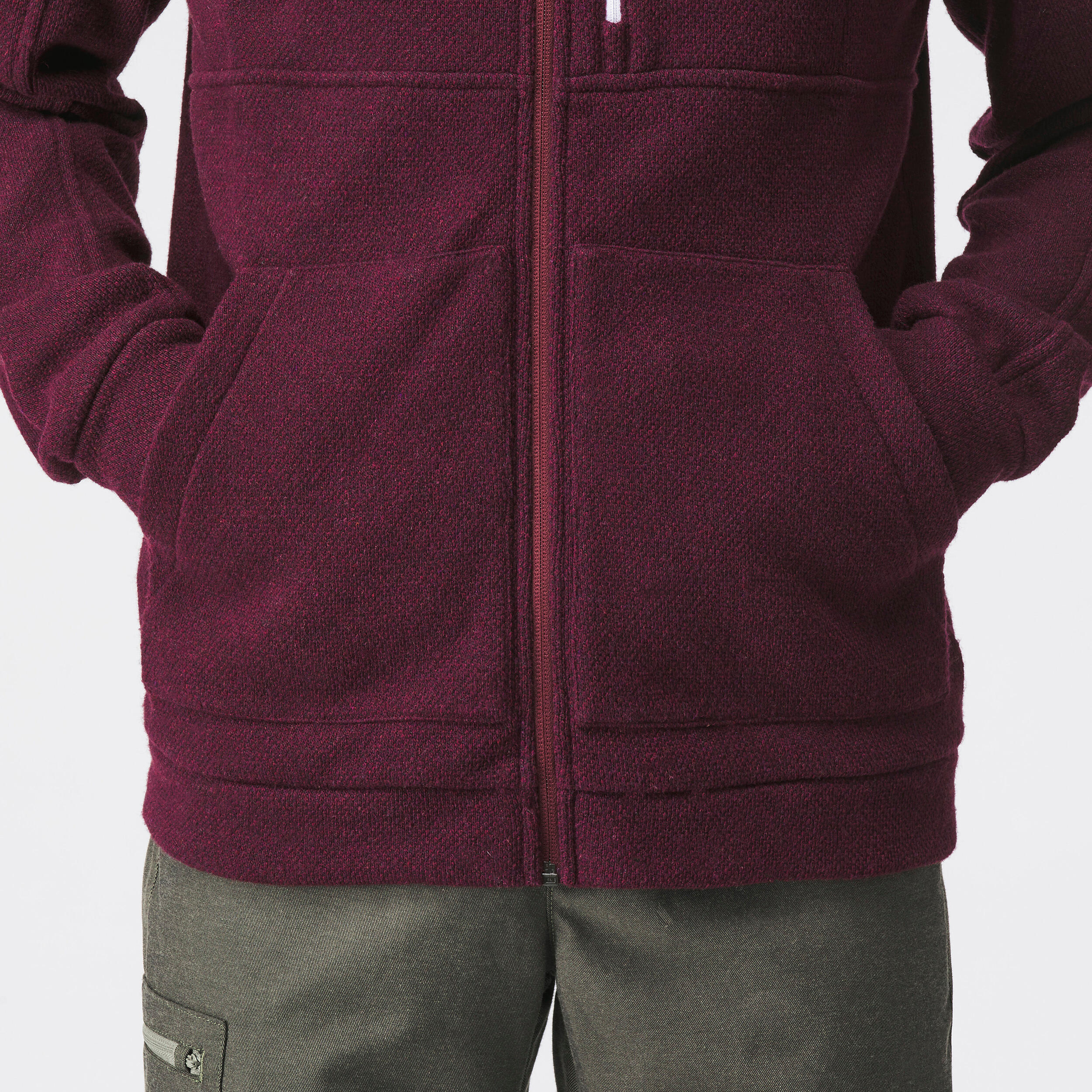 Men’s wool hooded sweatshirt - Minimal Editions Local 5/12
