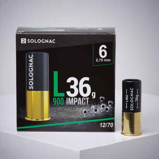 
      L900 12 GAUGE IMPACT CARTRIDGE PB6 36g X25
  