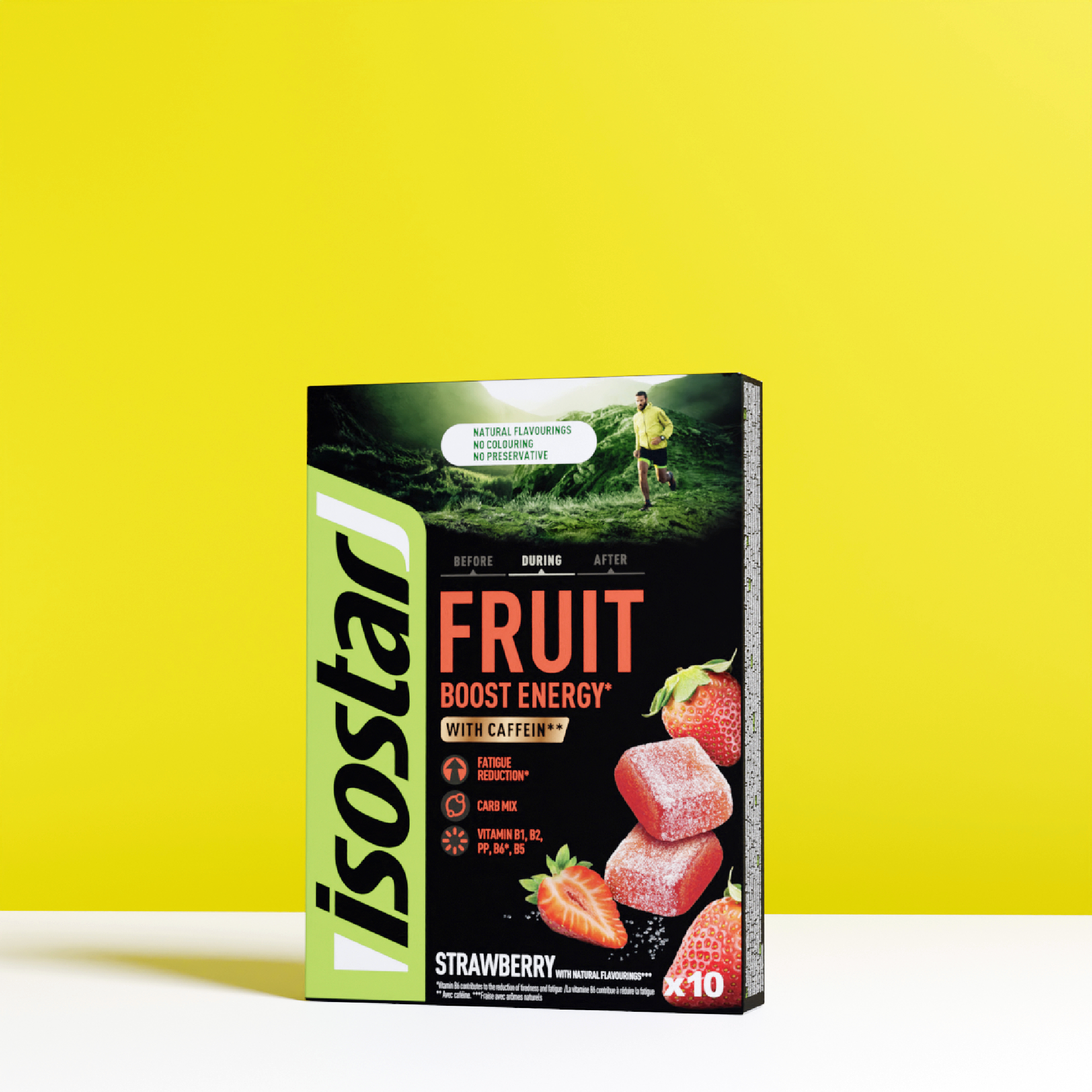 Pâte de fruits energy fruit boost fraise 10x10g - Isostar