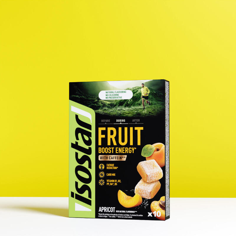 Energia gyümölcszselé, sárgabarackízű, 10x10 g - Energy Fruit Boost