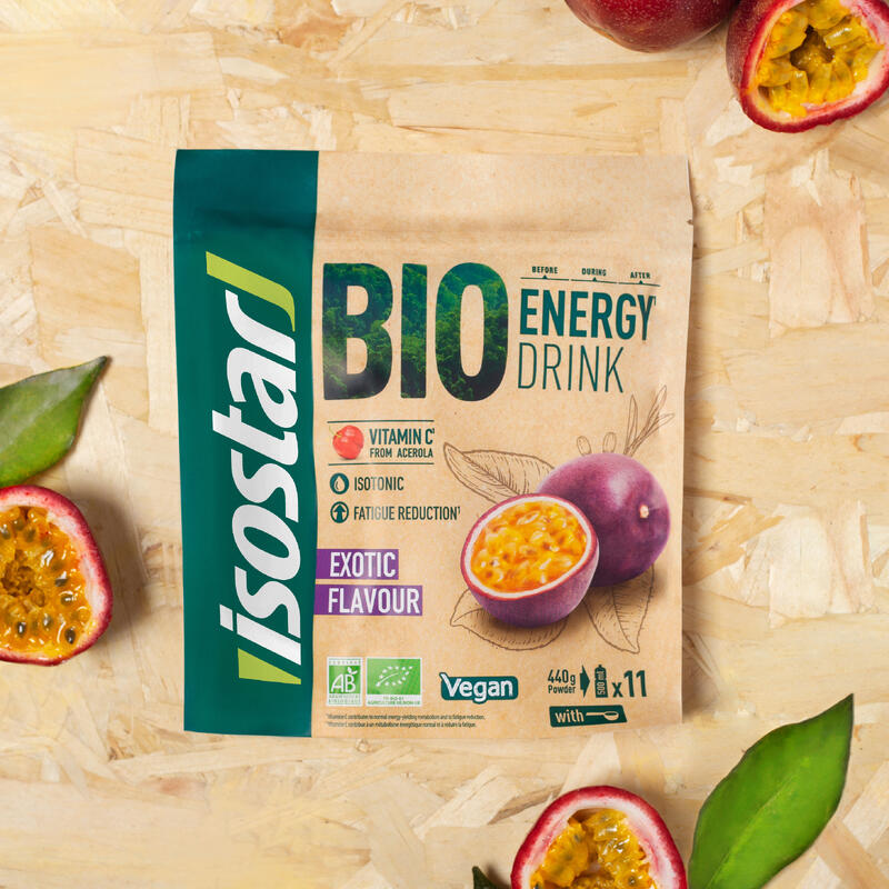 Izotóniás italpor, bio, egzotikus gyümölcs, 440 g - Bio Energy drink