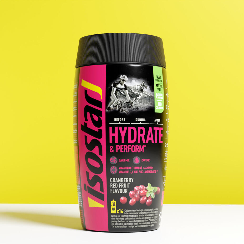 ИЗОТОНИЧНА РАЗТВОРИМА НАПИТКА ISOSTAR HYDRATE&PERFORM, 560 Г, ЧЕРВЕНИ ПЛОДОВЕ 