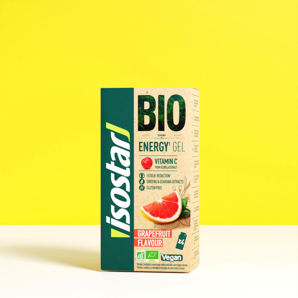Energy-Gel Bio Isostar Grapefruit-Geschmack 4 × 25 g