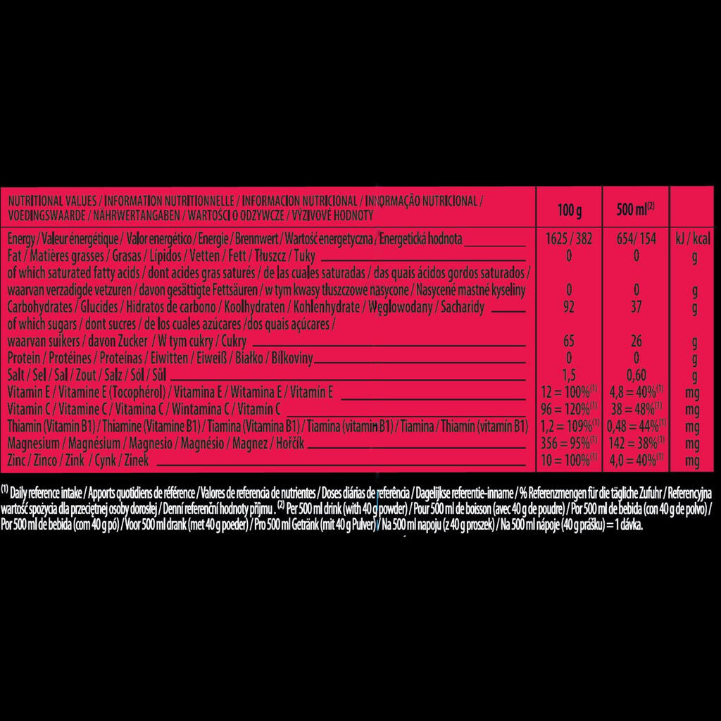 Izotoniska dzēriena maisījums “Hydrate & Perform”, 560 g, ar sarkano ogu garšu