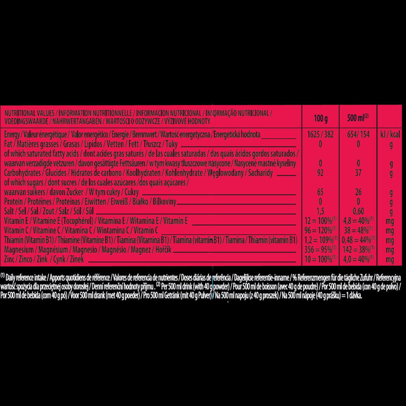 Bebida isotónica em pó ISOSTAR HYDRATE&PERFORM Frutos vermelhos 560g