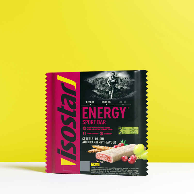 Energy Riegel Müsliriegel Energy Sport Bar Traube und Cranberry 3 × 40 g