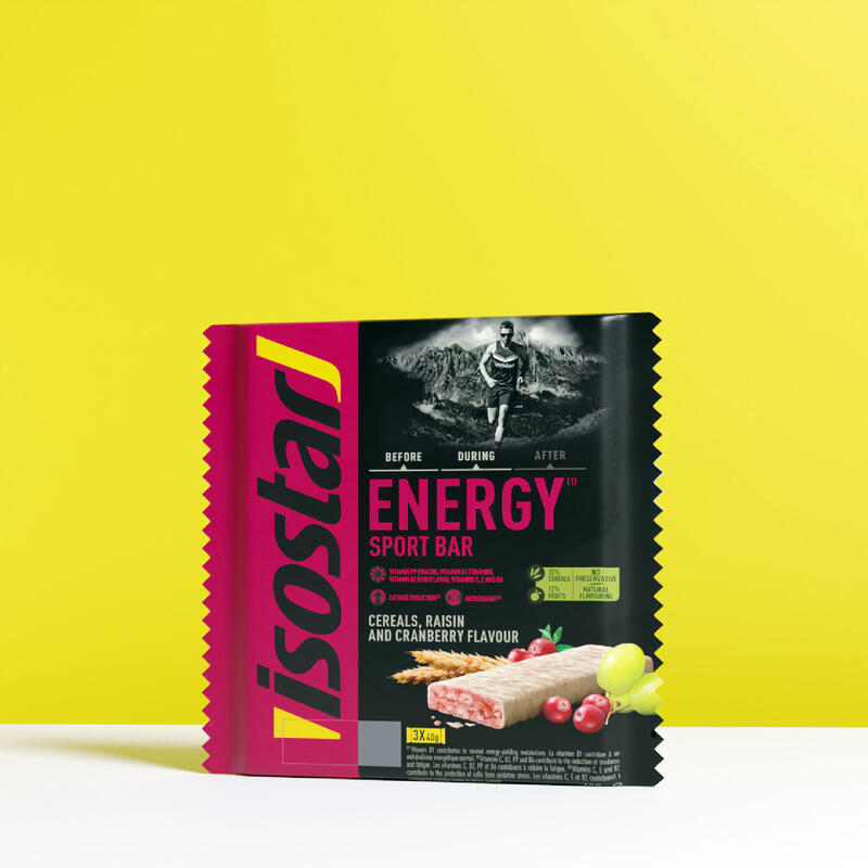 Energetické tyčinky Sport s rozinkami a brusinkami 3 × 40 g