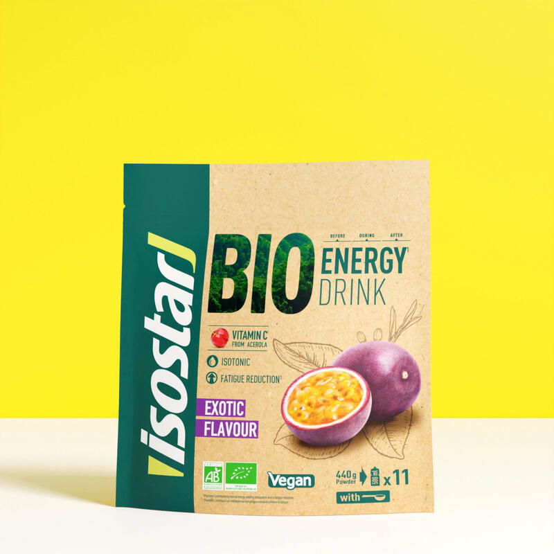 Izotóniás italpor, bio, egzotikus gyümölcs, 440 g - Bio Energy drink