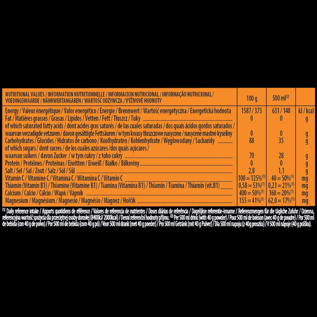 Izotoniska dzēriena pulveris “Hydrate&Perform”, 560 g, ar apelsīnu garšu