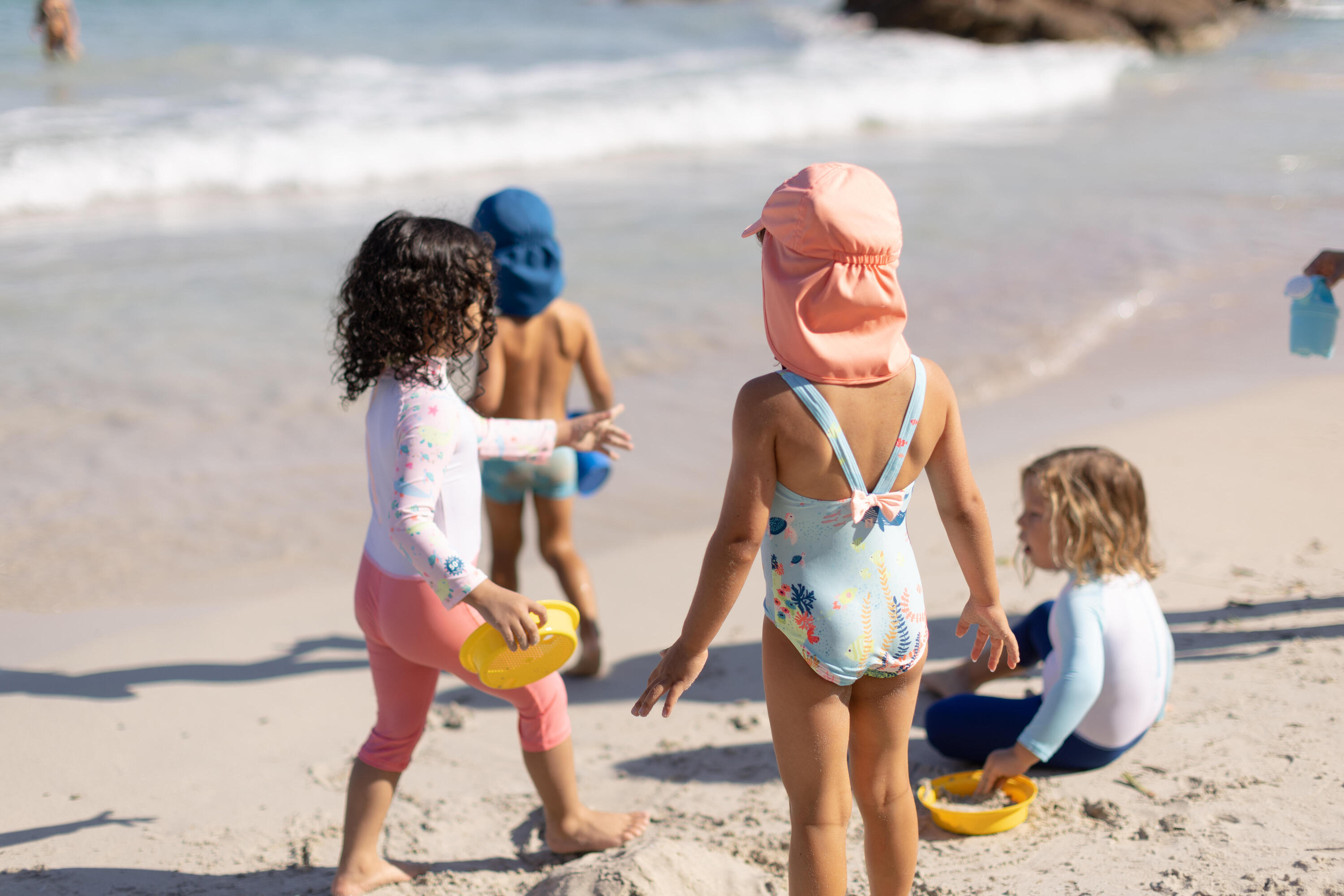Maillot de bain 1 pièce bébé fille imprimé aquamarine 8/11