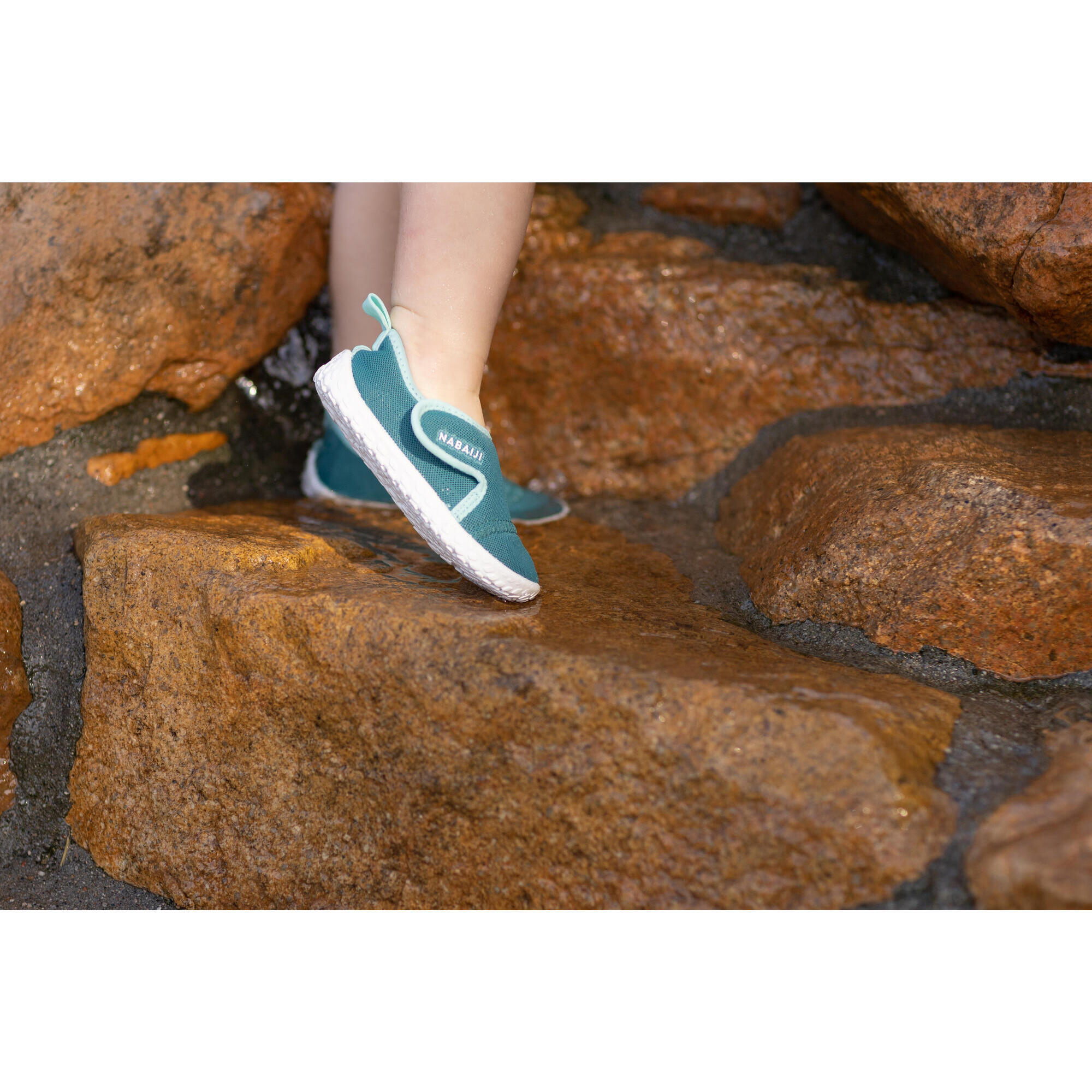 Scarpe acquatiche baby AQUASHOES verdi NABAIJI DECATHLON