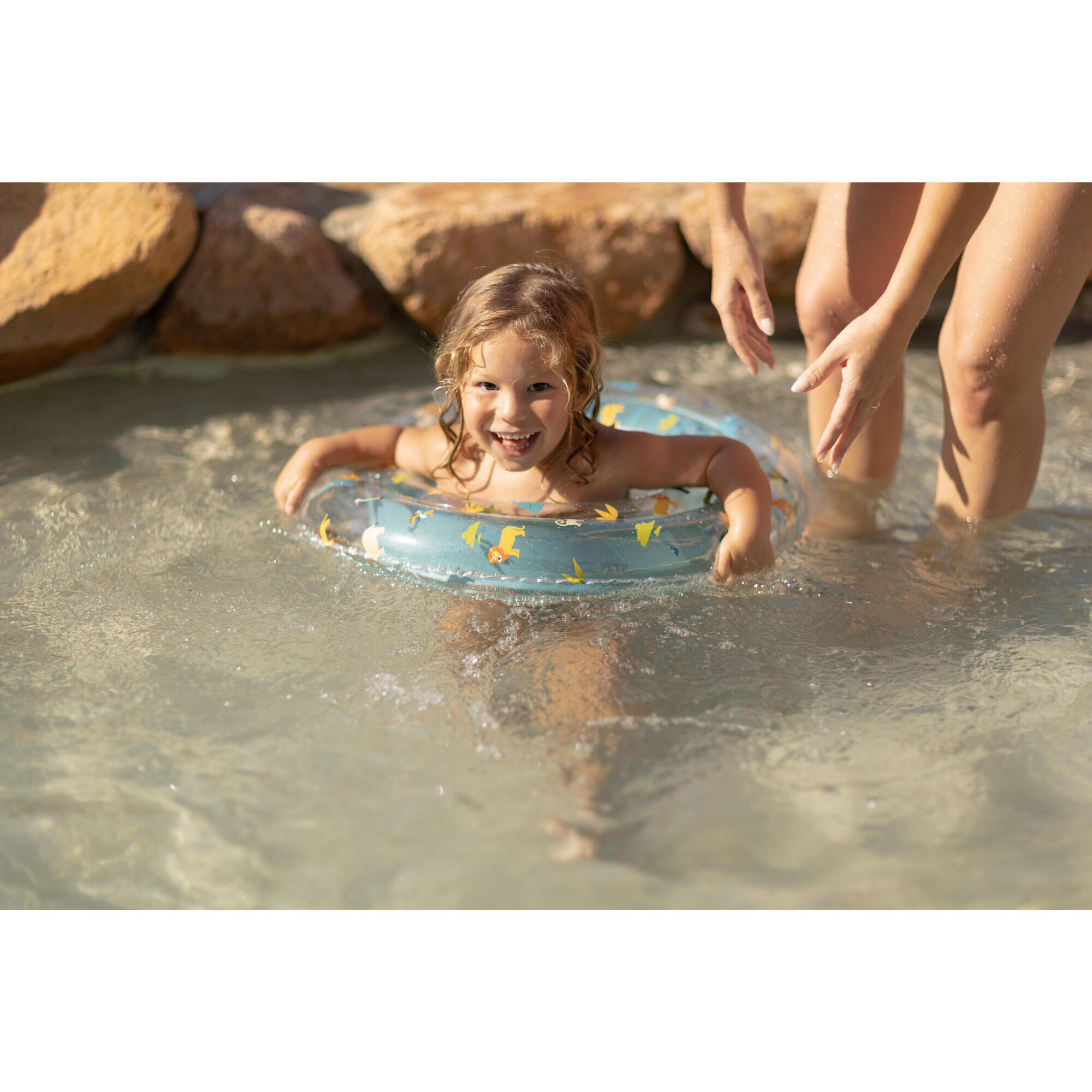 Flotador Piscina Hinchable Transparente Estampado Sabana 65 cm 22/22