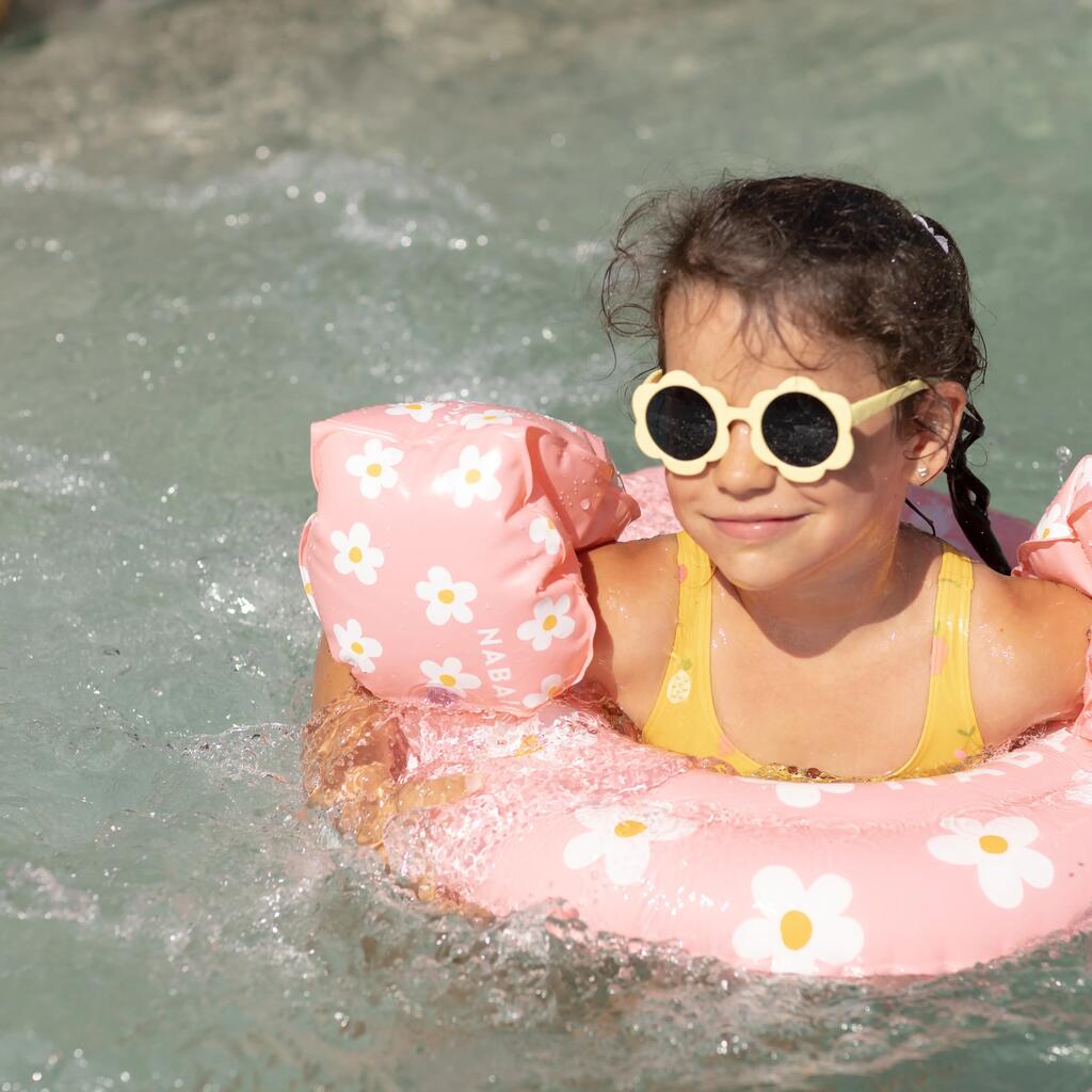 Brassards de piscine enfants Rose imprimé 