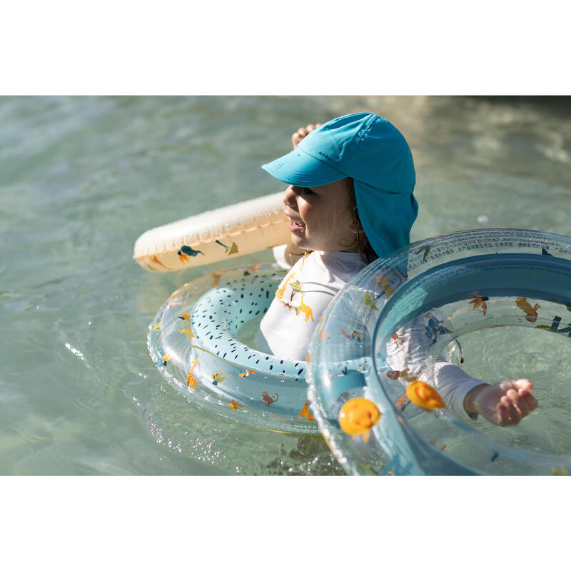 Çocuk Şişme Yüzme Simidi - 51cm - 3/6 Yaş - Bej/Savan Baskılı
