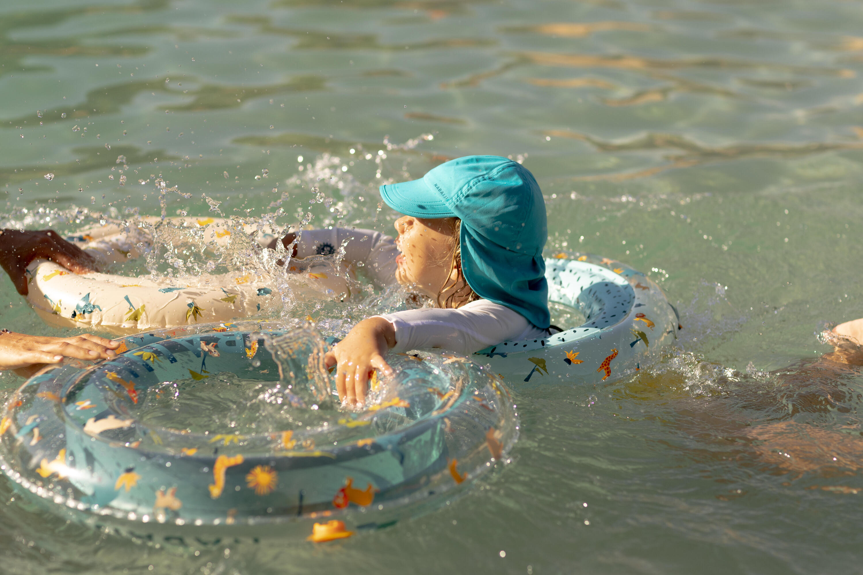 Bouée de piscine gonflable enfant 51 cm, imprimé savane Âge 3-6 ans 16/21