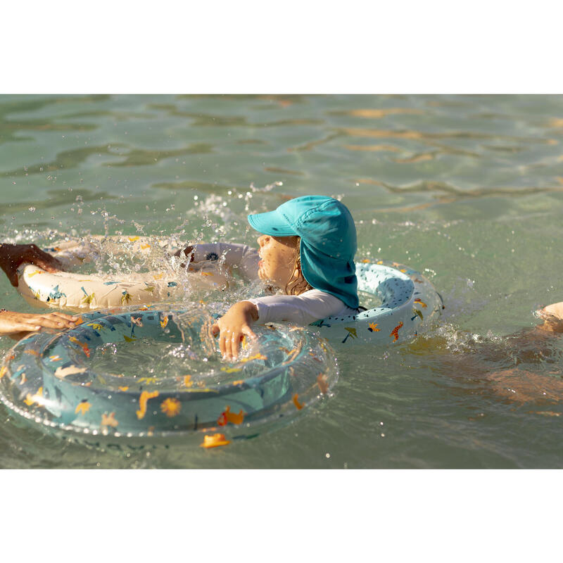 Schwimmring Kinder aufblasbar 51 cm - beige Savanne 