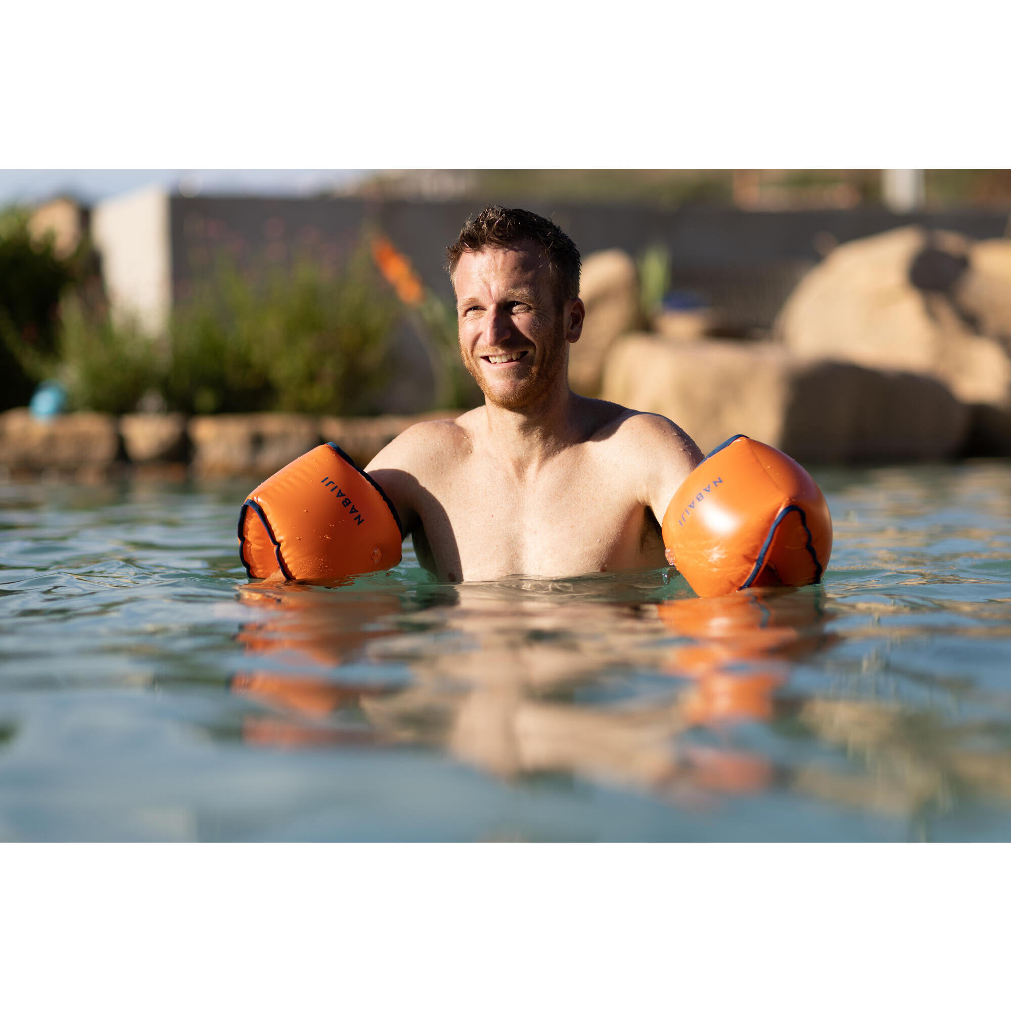 Swimming pool armbands for adults from 60 to 90 kg