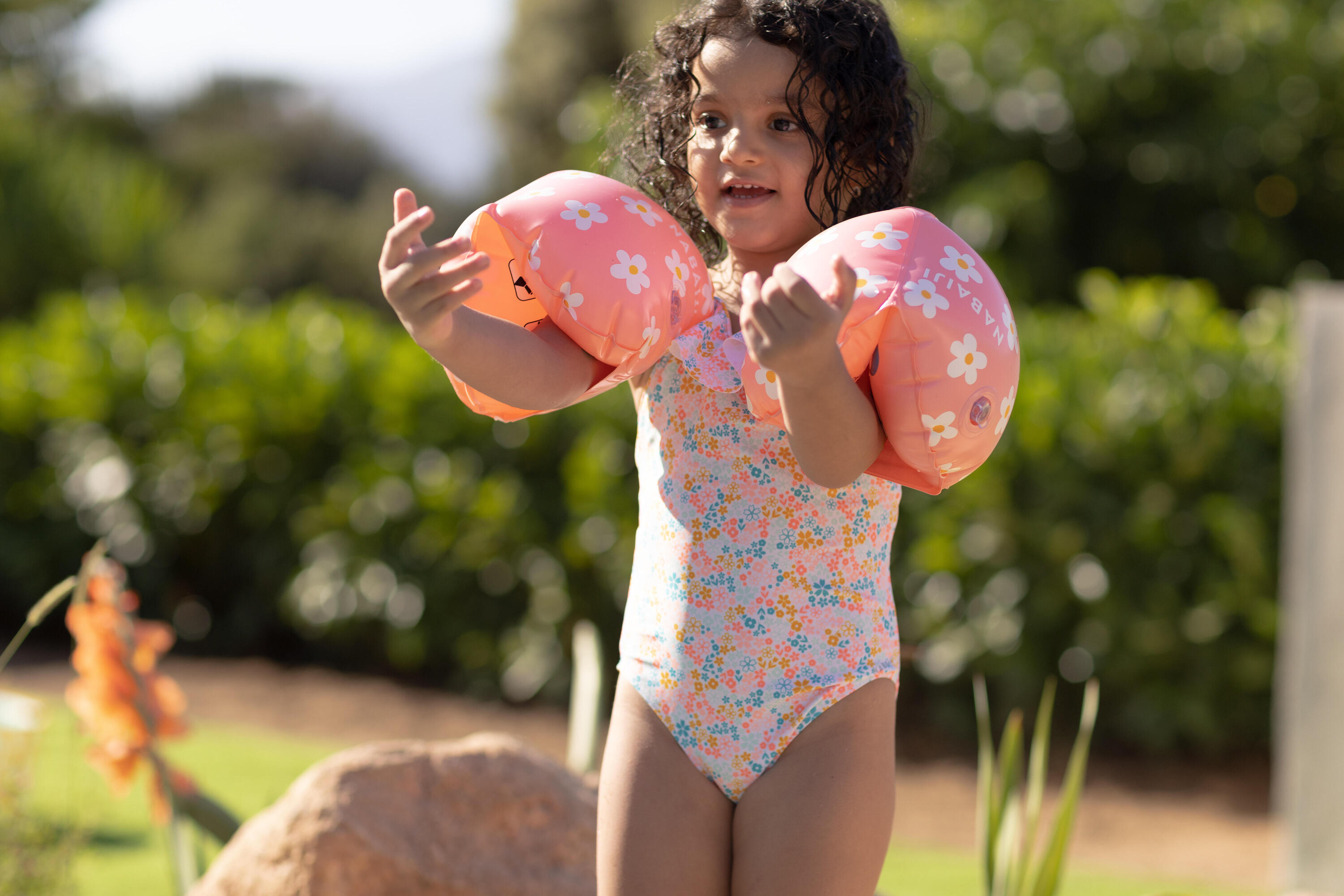 Brassards de piscine enfant 11-30 kg, fleurs 9/10