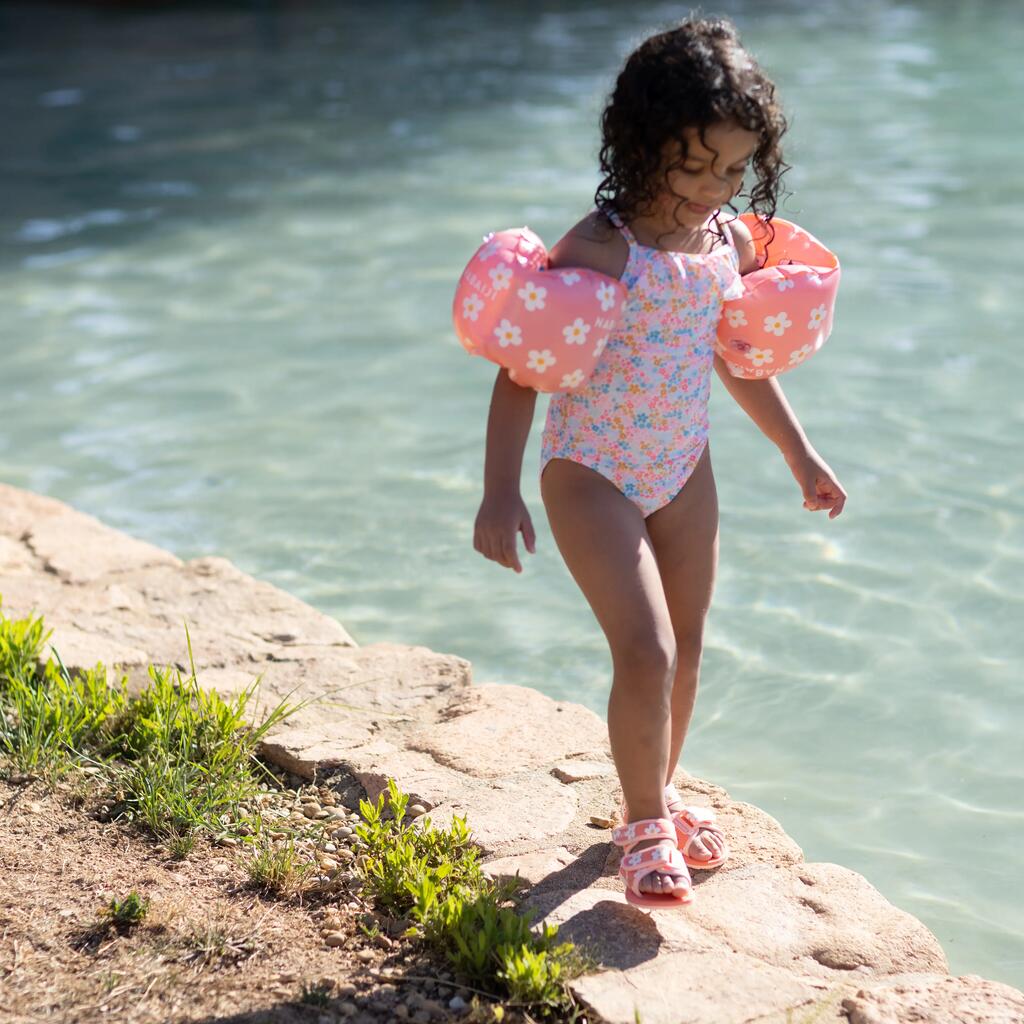 Brassards de piscine enfants Rose imprimé 