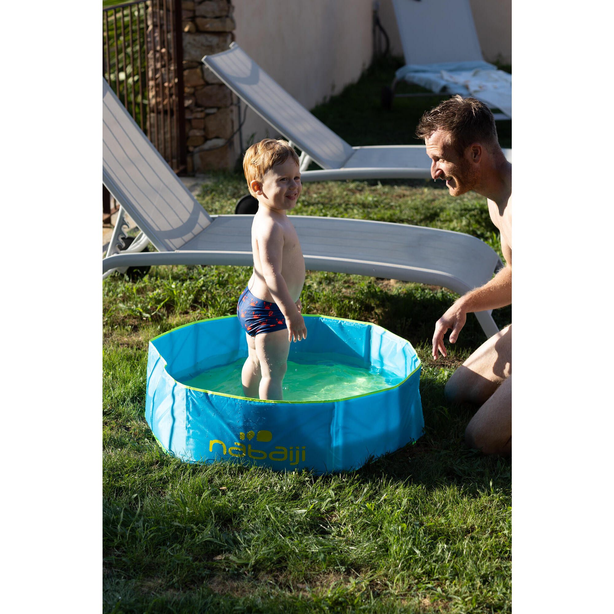 Blue TIDIPOOL children's pool with waterproof carry bag 88.5 cm diameter