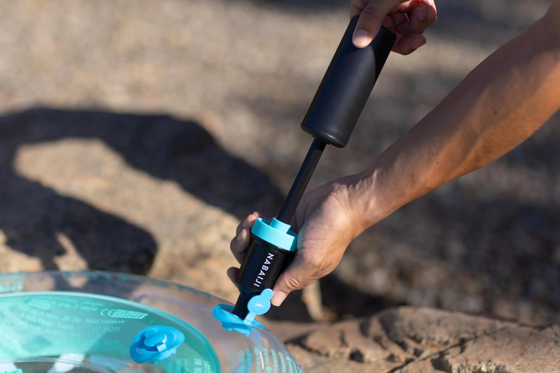 SCOPREGA BRAVO 10 Fußpumpe - Für Schlauchboote Luftmatratzen SUP