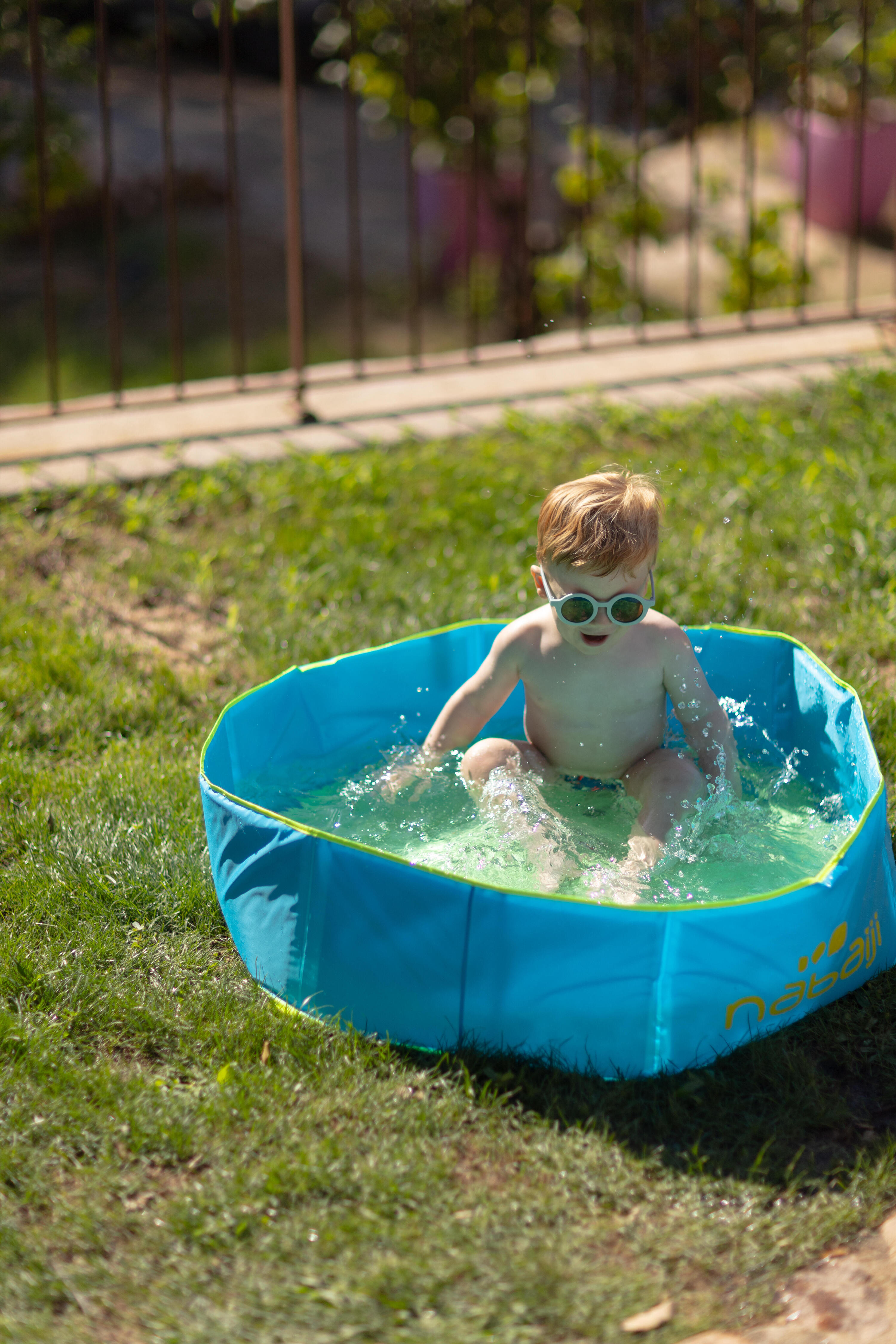 Piscina Pequena com Saco de Transporte Estanque Criança 88,5 cm de Diâmetro Azul 13/13