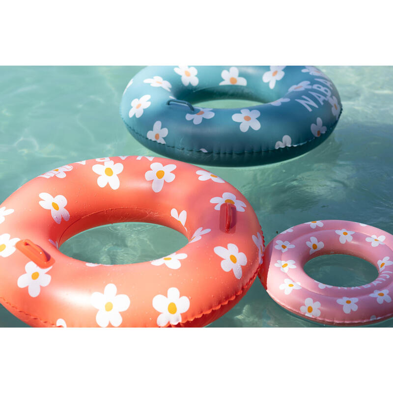 Opblaasbare zwemband met handgrepen grote maat 92 cm met print