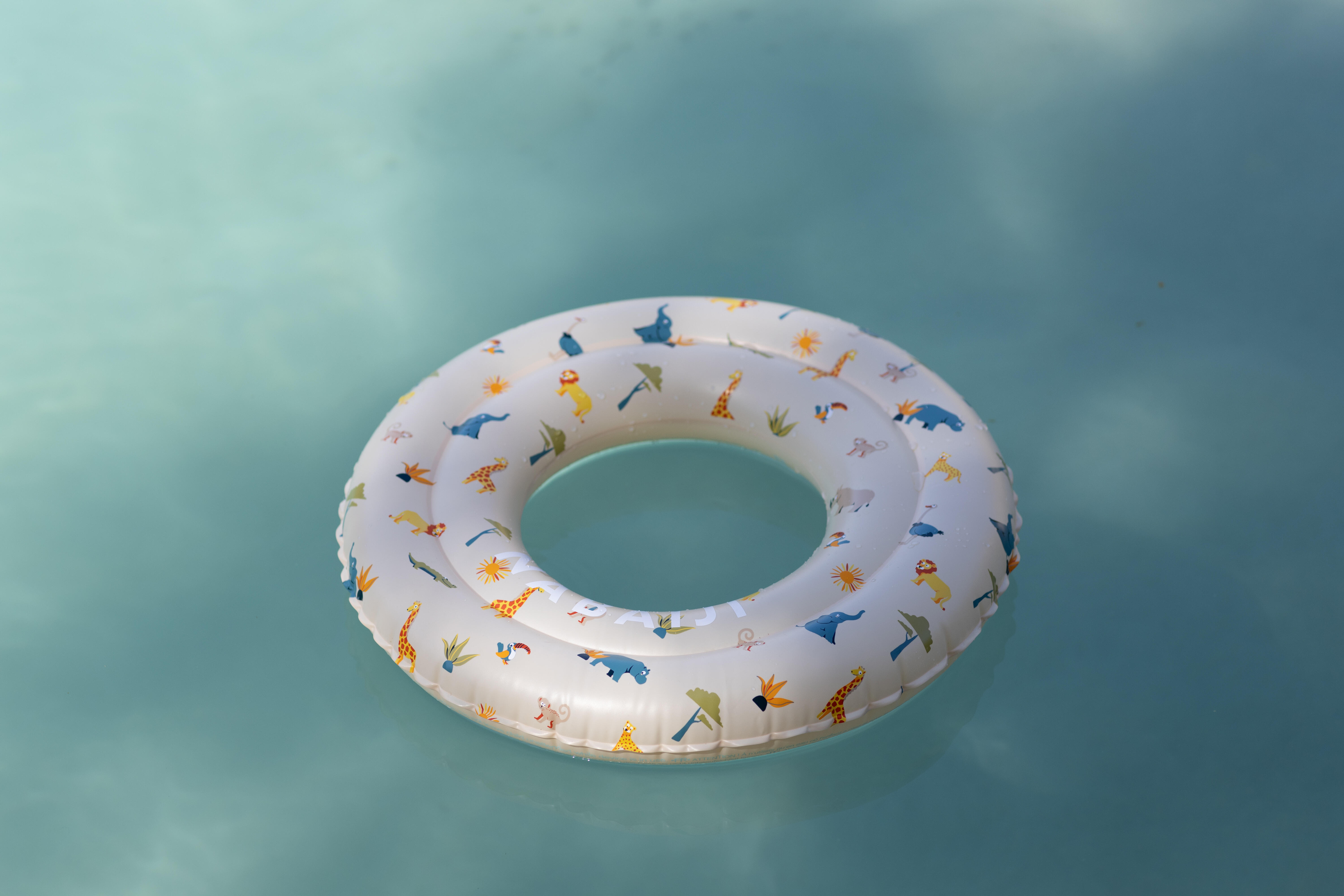 Kids’ Inflatable Swim Ring 51 cm, Savanna Print Age 3–6 - DECATHLON