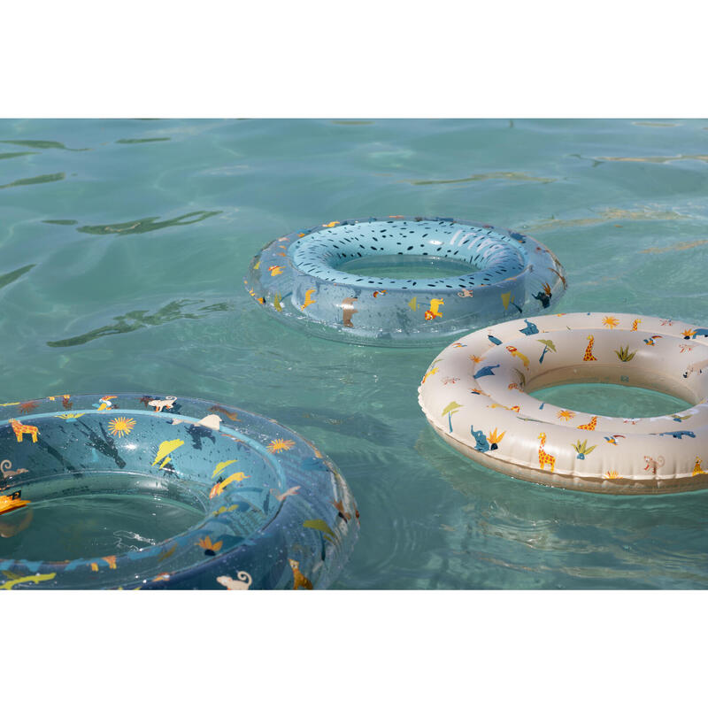 Boia de piscina insuflável transparente 51cm estampado SAVANA