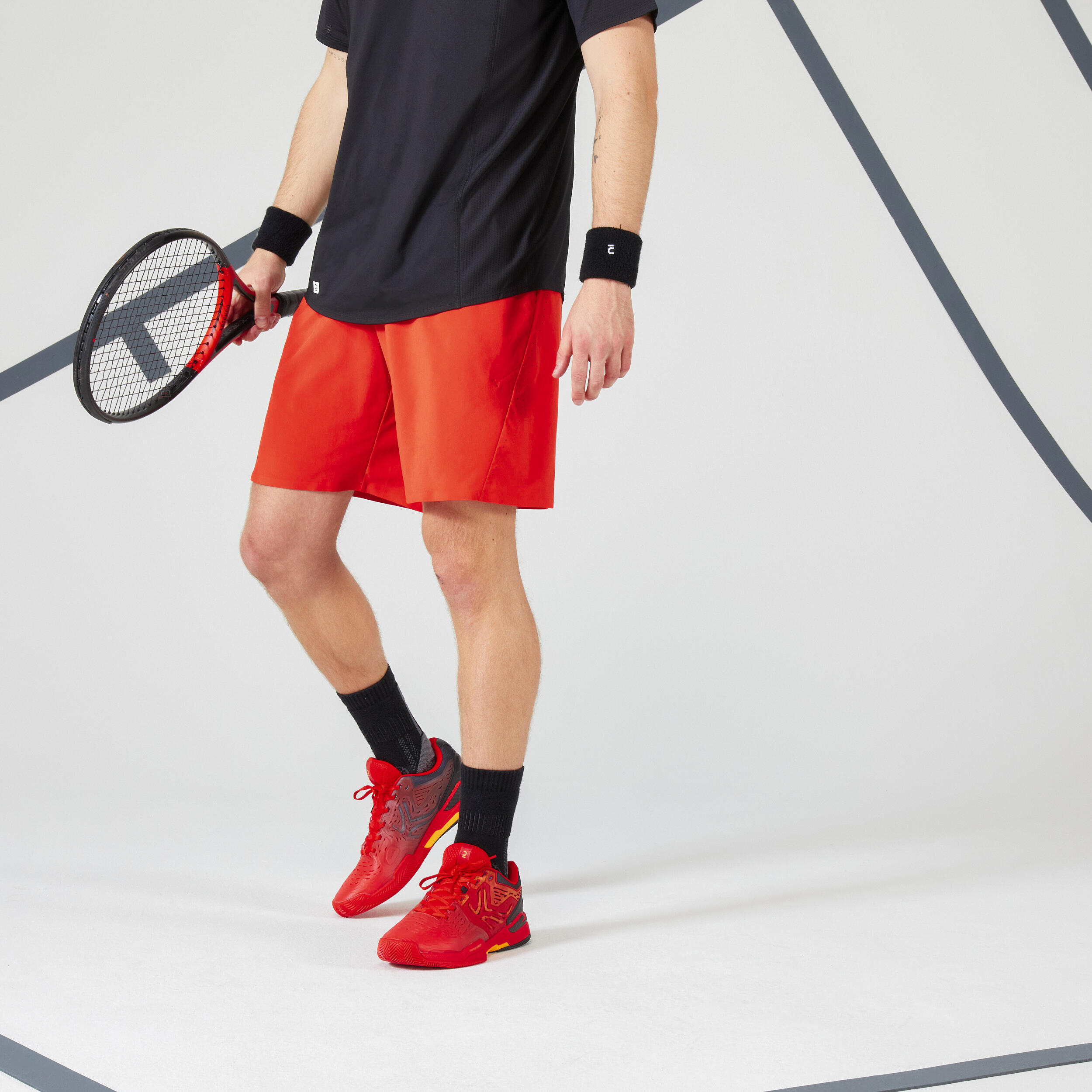 Men's Tennis Shorts TSH 900 Light - Red 2/8