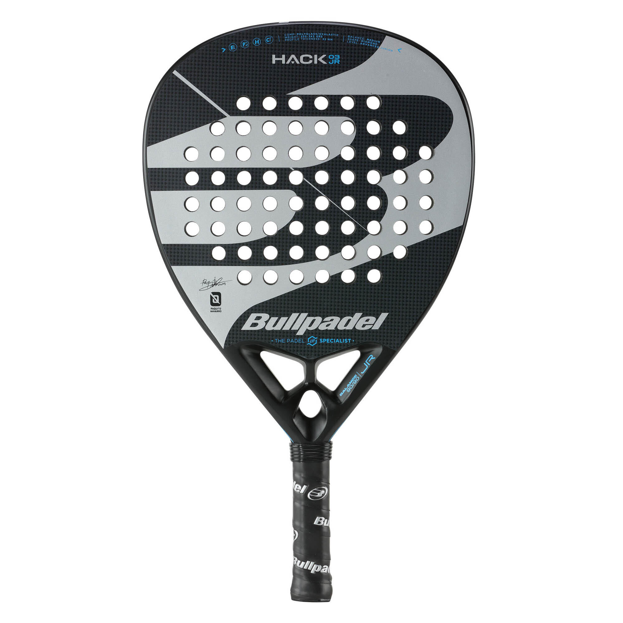 BULLPADEL Kids' Padel Racket Hack JR