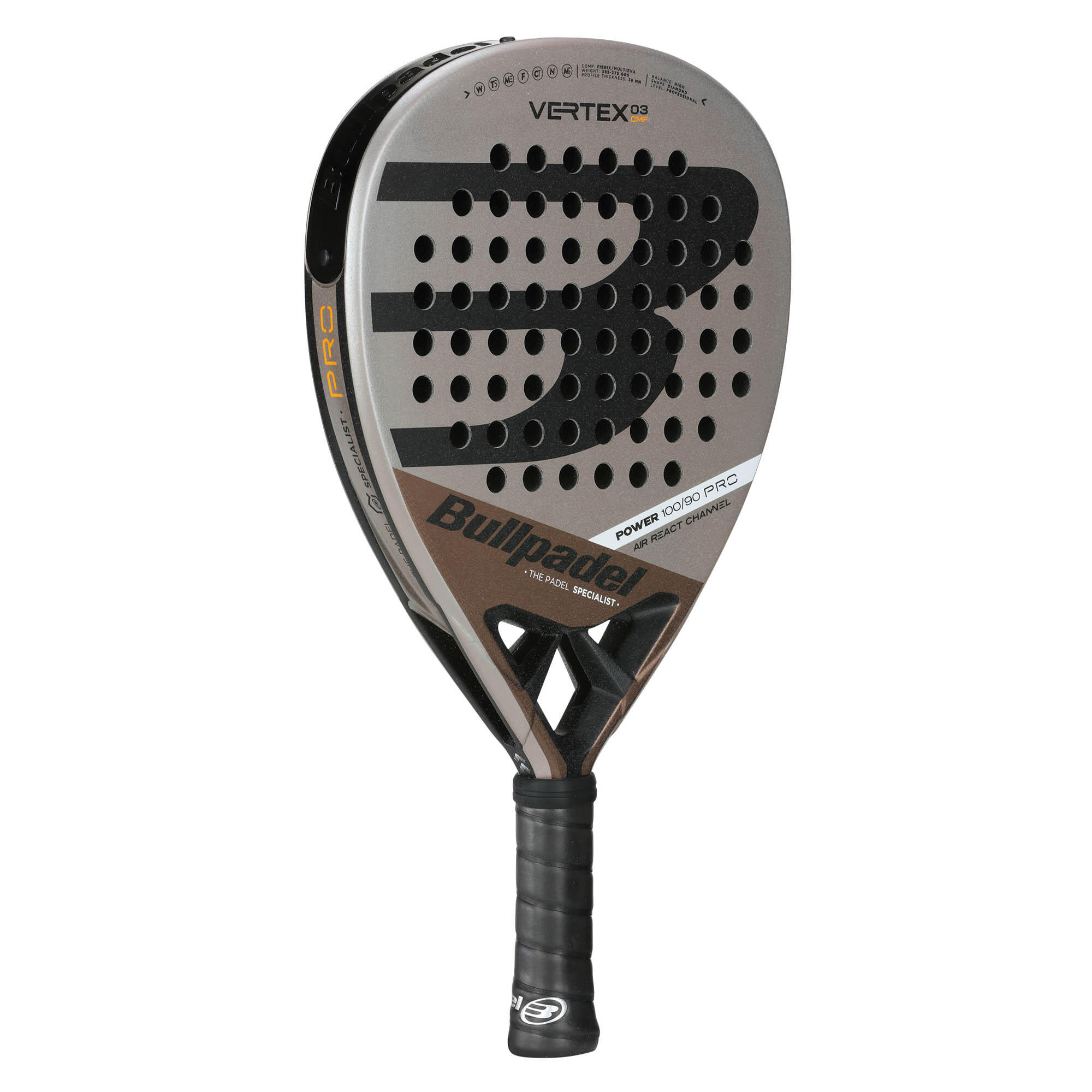 Adult Padel Racket Bullpadel Vertex Comfort Martin Di Nenno