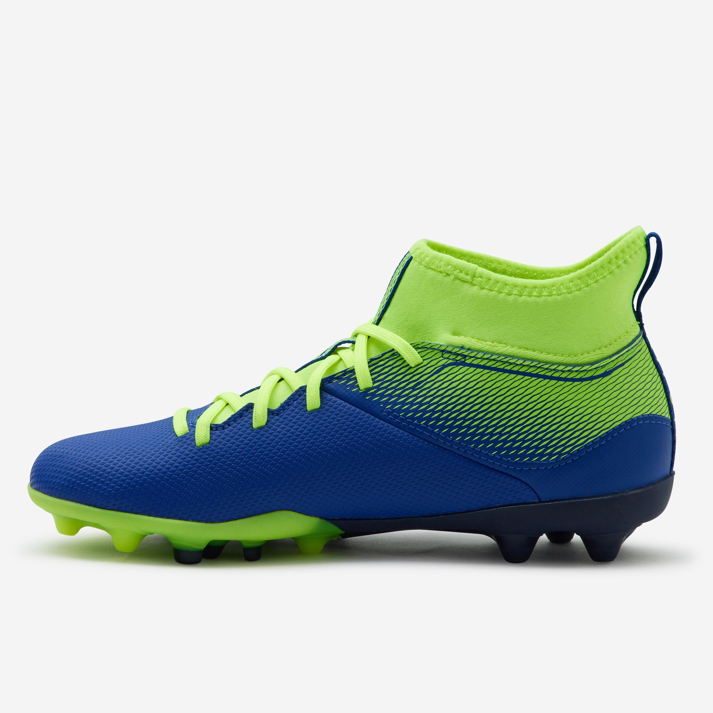 Botas de f tbol j nior AGILITY 500 ca a alta suela MG gris y