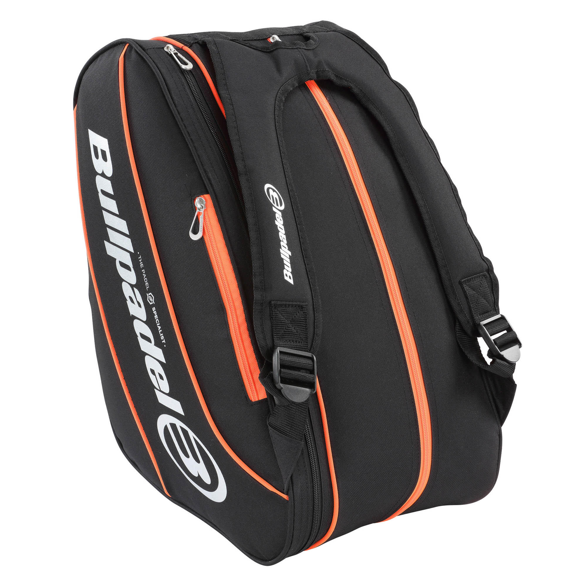 Paletero Bullpadel Tour negro naranja Decathlon