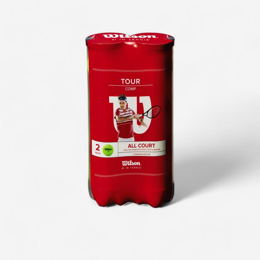 TENISKE LOPTICE TWIN-PACK TOUR COMP 4 KOM - ŽUTE