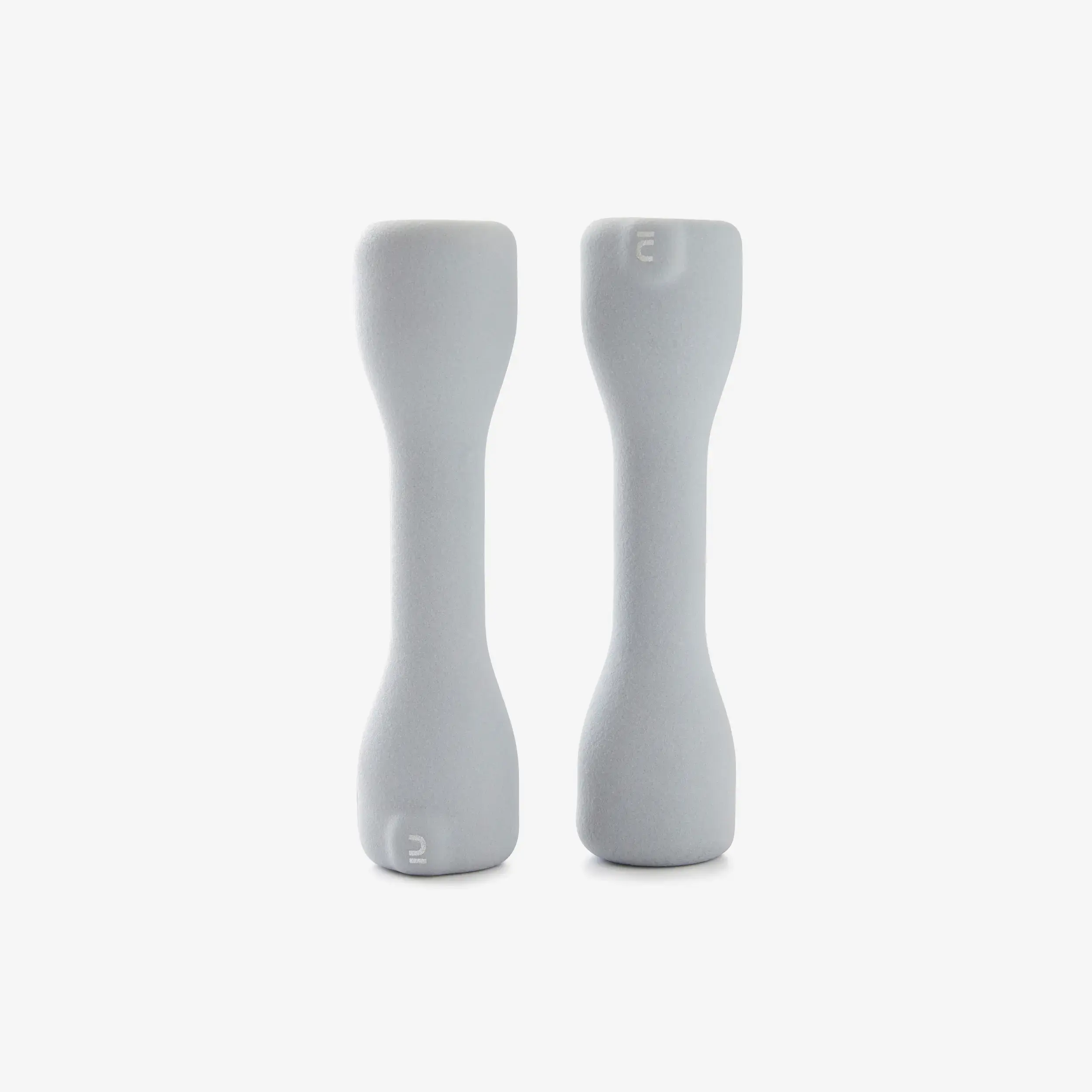 Paire d'haltères fitness 2*3 kg - easy gris - Domyos