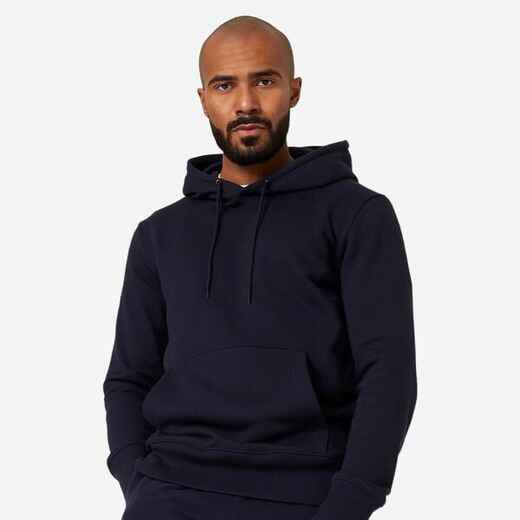 
      Sweat à capuche Fitness Homme - 500 Essentials Bleu noir
  