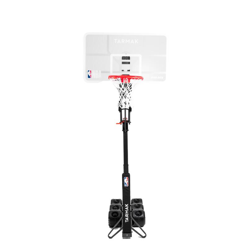 Panier de basket sur pied réglable de 2,10m à 3,05m - B900 BOX NBA noir blanc