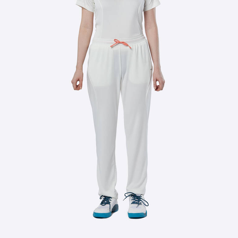 WOMEN'S CRICKET WHITE TROUSER WTS 100