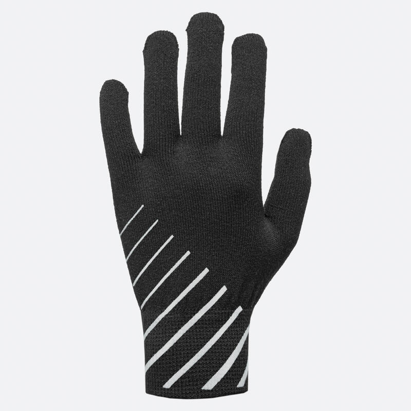 KIDS RUNNING GLOVES KIPRUN WARM BLACK KIPRUN Decathlon