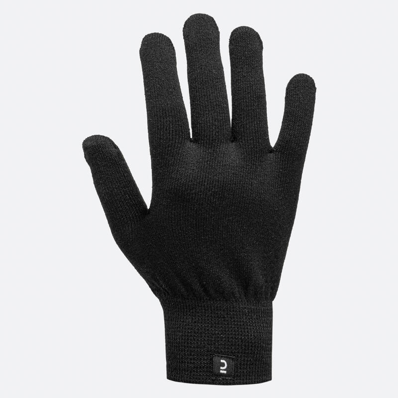 Lauf-Handschuhe Kinder warm schwarz