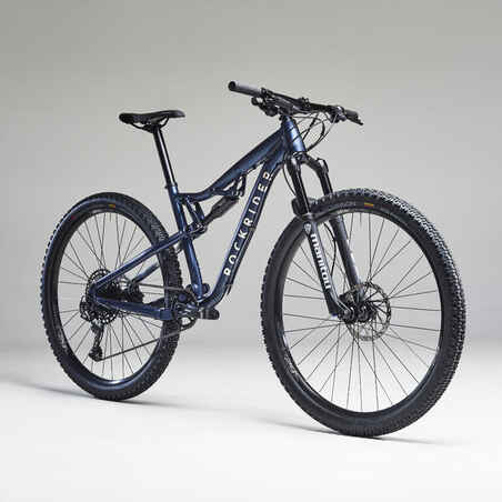 Cross Country Mountain Bike RACE 100S Aluminium Frame - Blue