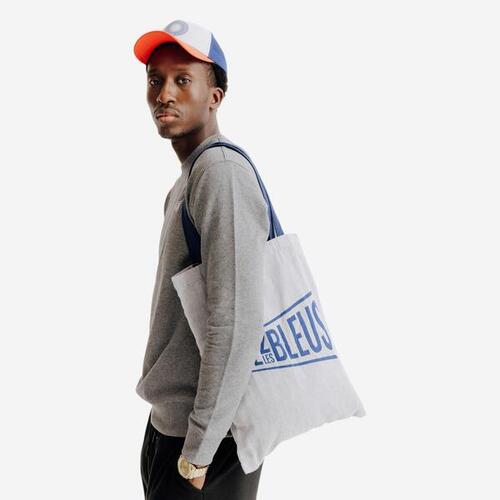 TOTEBAG BLANC ALLEZ LES BLEUS Made in France