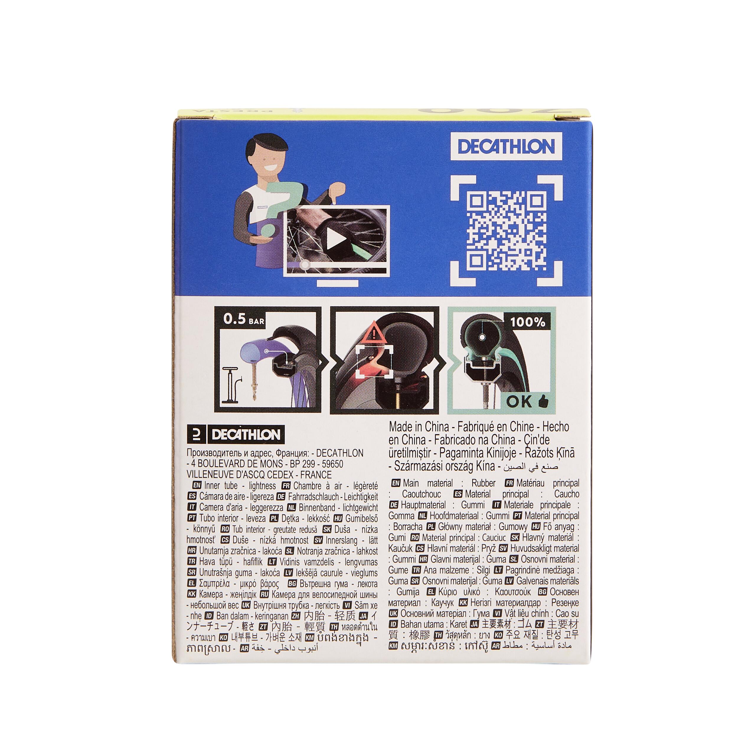 Camera D'Aria Bici 700x25C/28C - Valvola Presta 40mm, Per Ruote 622 - Foto 7